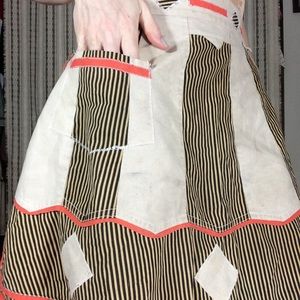 Vintage Accessories - Vintage Harlequin Apron Vintage Accessories - Vintage Harlequin Apron